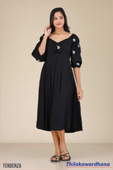 Tendenza Puff Sleeve Cinderella Dress
