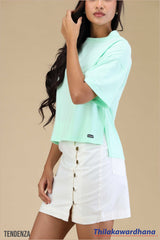 Tendenza Crew Neck Oversized T Shirt