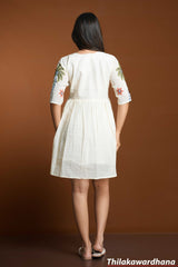 Embroidered Aurora Bloom Dress