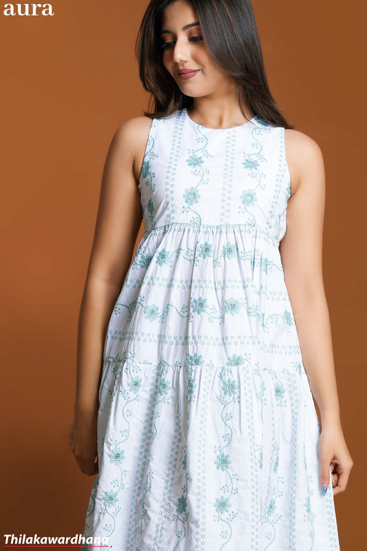 Aura Embroidered Cutlone Dress