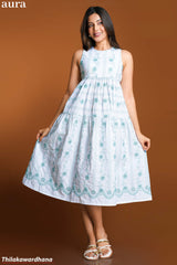 Aura Embroidered Cutlone Dress
