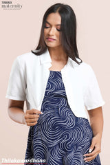 Tendenza Cropped Maternity Overcoat