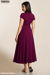 Tendenza Pleated Maxi Dress
