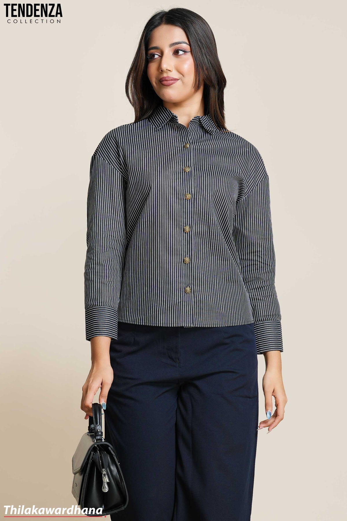 Tendenza Long Sleeve Button Down Shirt