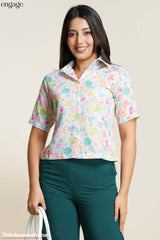 Engage Floral Sketch Top
