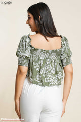 Engage Smocked Crop Top