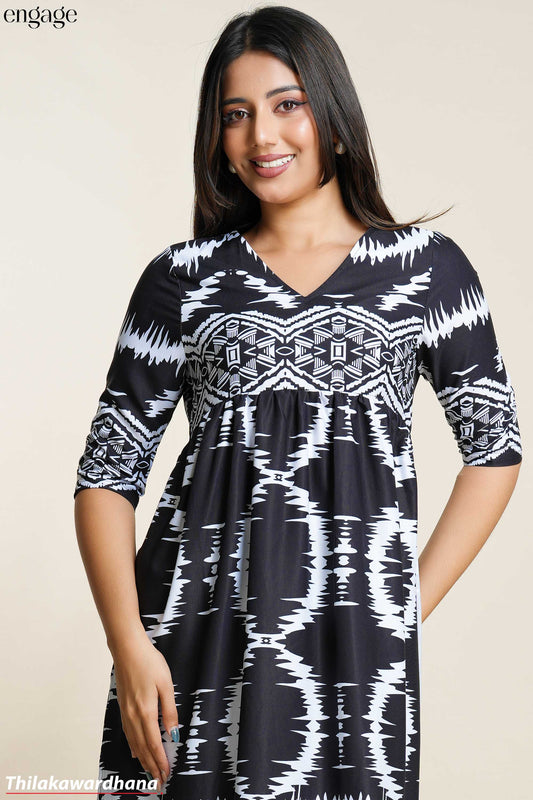 Engage Printed Kurtha Top