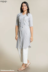 Engage Embroidered Kurtha Top