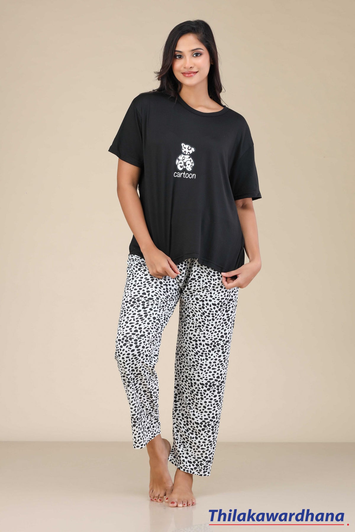 Printed 2pcs Pijama Kit