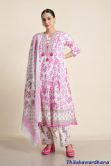 Printed 3Pcs Kurtha Set