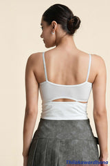 Crystal Embellished Cami Top - Free Size