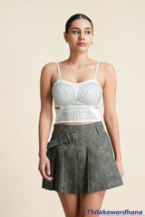 Crystal Embellished Cami Top - Free Size