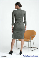Tendenza Turtle Neck Bodycon Dress
