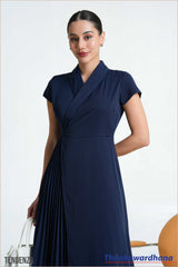 Tendenza Pleated Maxi Dress