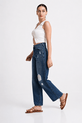 Dark Washed Ripped Jean