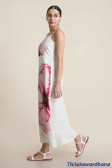 Aura Rosé Blossom Maxi Dress