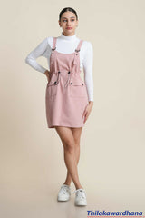 Blush Utility Dungaree Dress