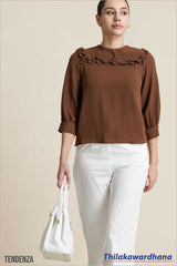 Tendenza Three Quarter Sleeve WW Top