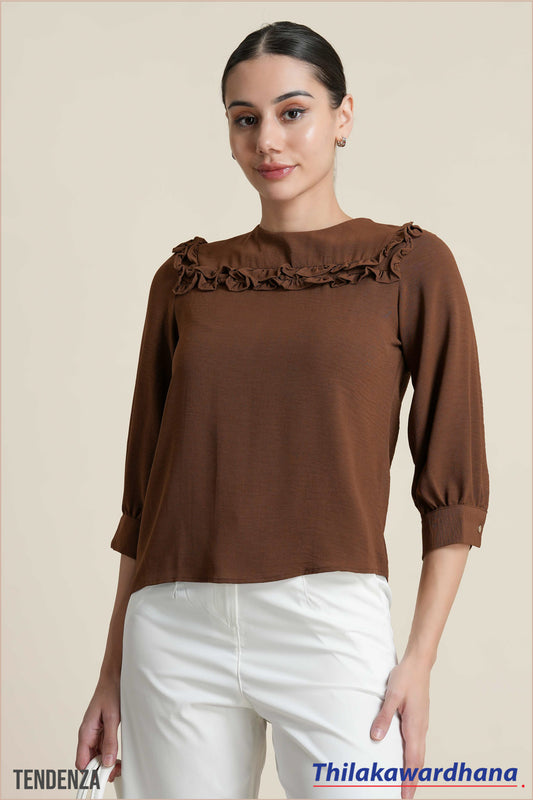 Tendenza Three Quarter Sleeve WW Top