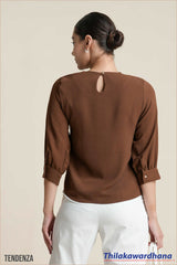 Tendenza Three Quarter Sleeve WW Top