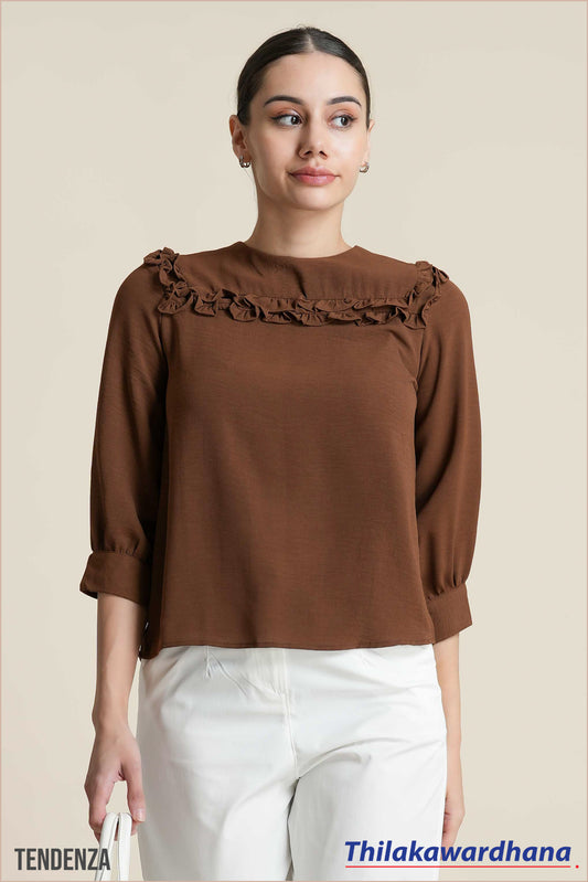 Tendenza Three Quarter Sleeve WW Top