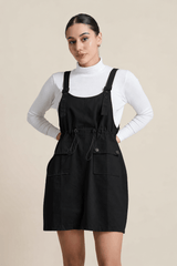Blush Utility Dungaree Dress