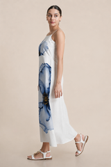 Aura Rosé Blossom Maxi Dress