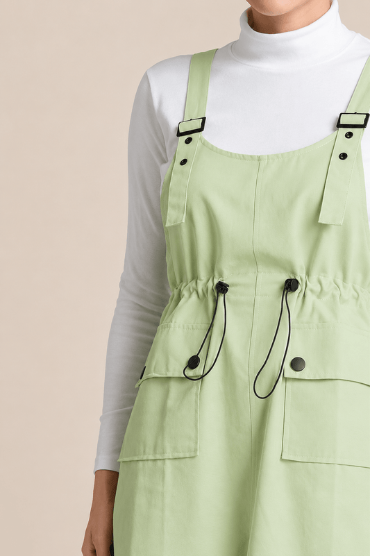 Blush Utility Dungaree Dress
