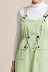 Blush Utility Dungaree Dress
