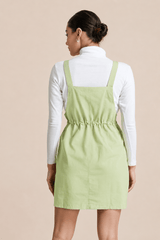 Blush Utility Dungaree Dress