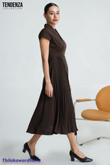 Tendenza Pleated Maxi Dress