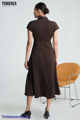 Tendenza Pleated Maxi Dress