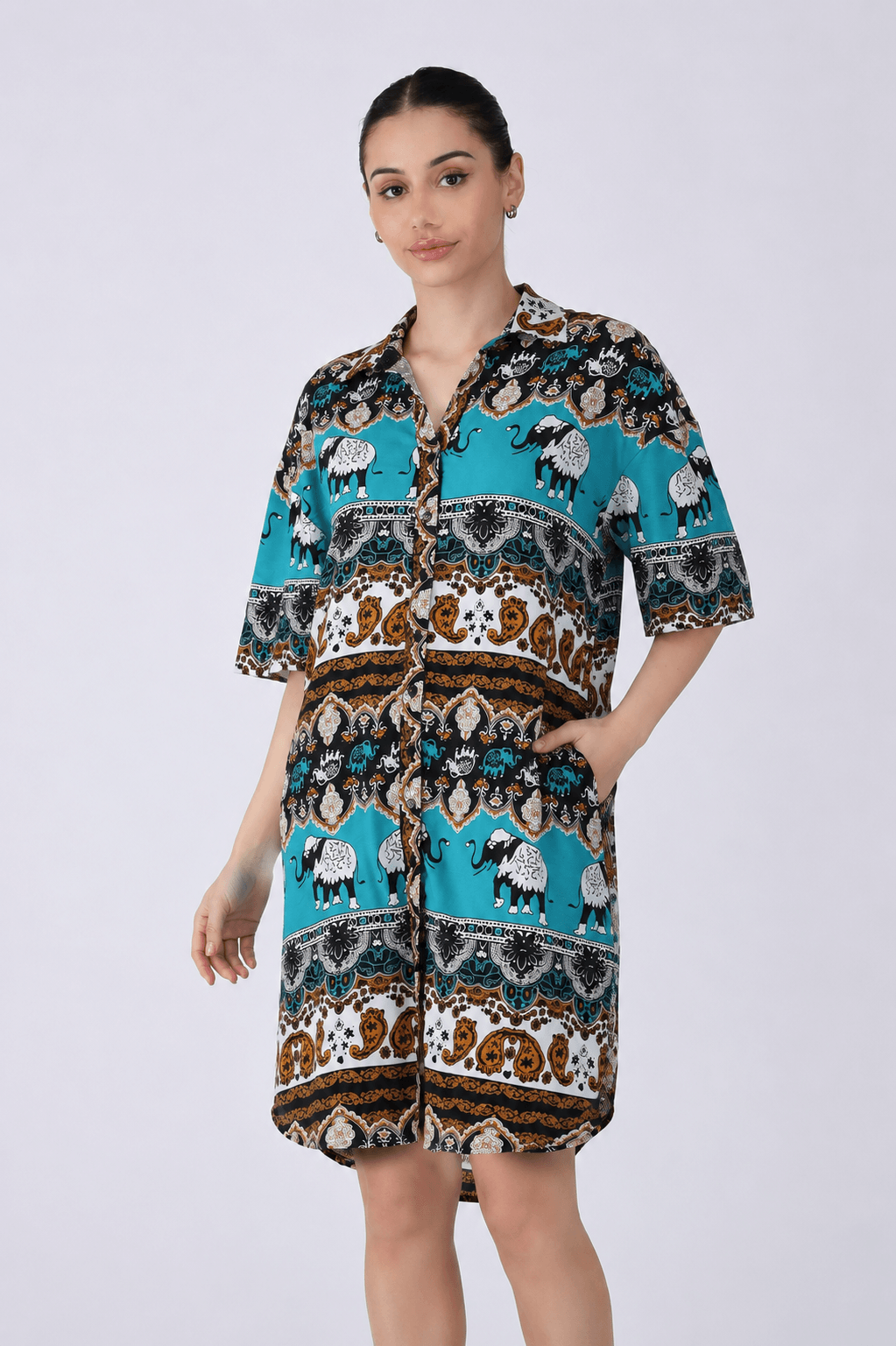 Aura Turquoise Trail Dress