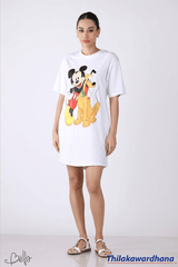 Bell Printed T Shirt Dress