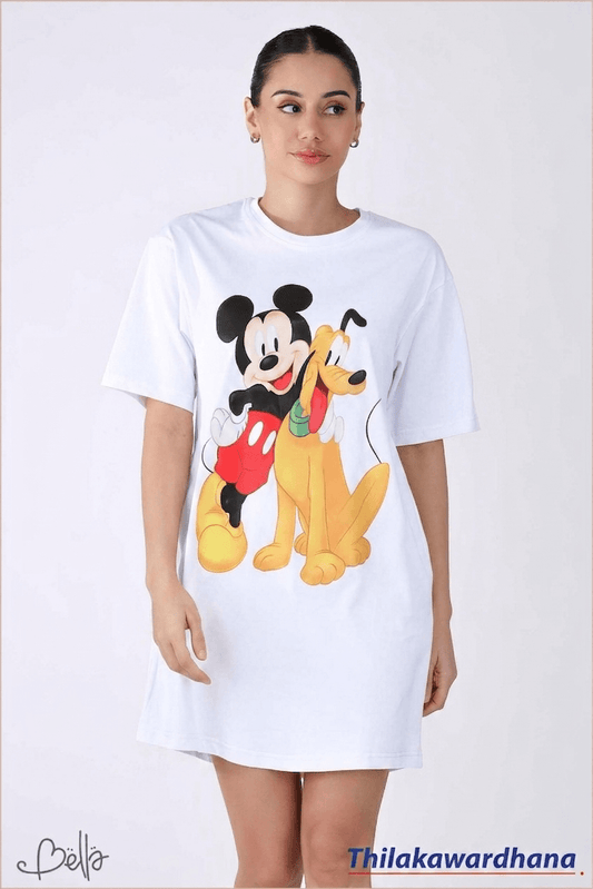 Bell Printed T Shirt Dress