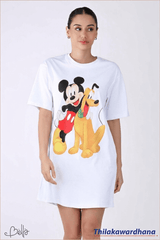 Bell Printed T Shirt Dress