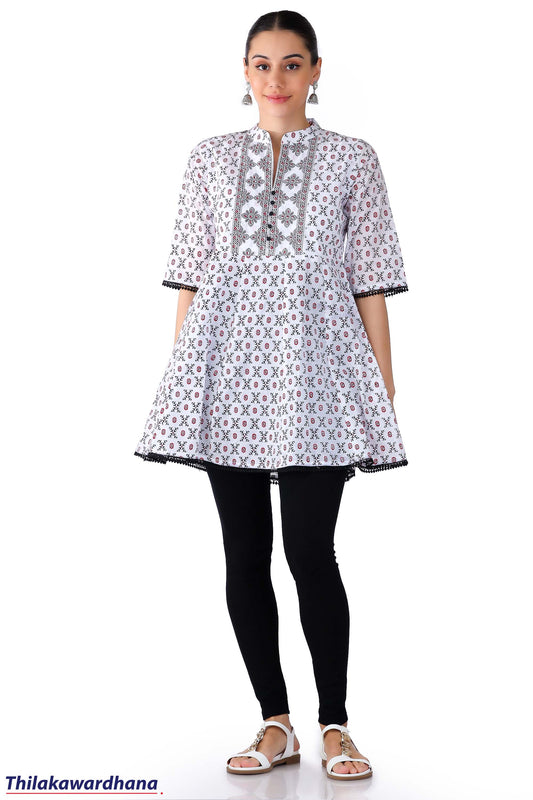 Embroidary Printed Kurtha Top