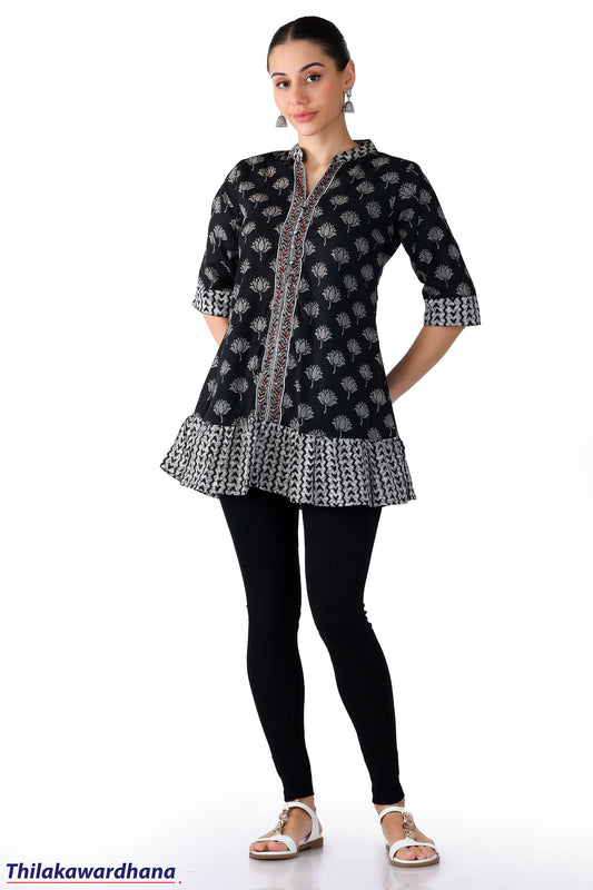 Embroidary Printed Kurtha Top