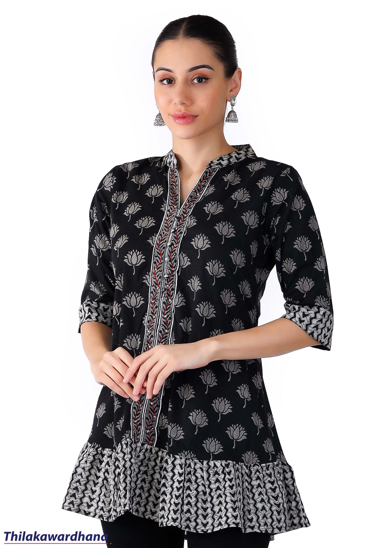 Embroidary Printed Kurtha Top