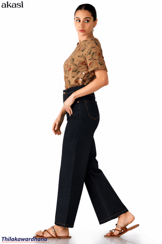 Dark Washed High Rise Jean