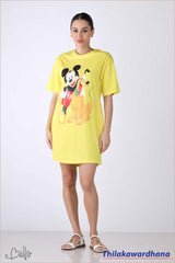 Bella Printed T Shirt Dress