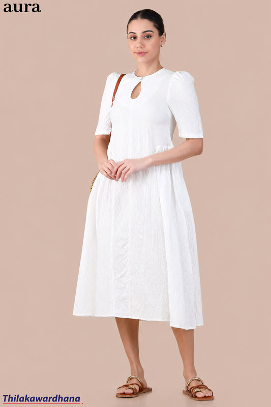 Aura Vintage Ivory Dress
