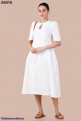 Aura Vintage Ivory Dress