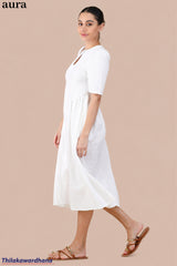 Aura Vintage Ivory Dress