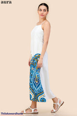 Aura Azure Bloom Maxi Dress
