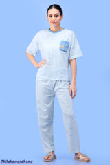 Printed 2pcs Pijama Kit