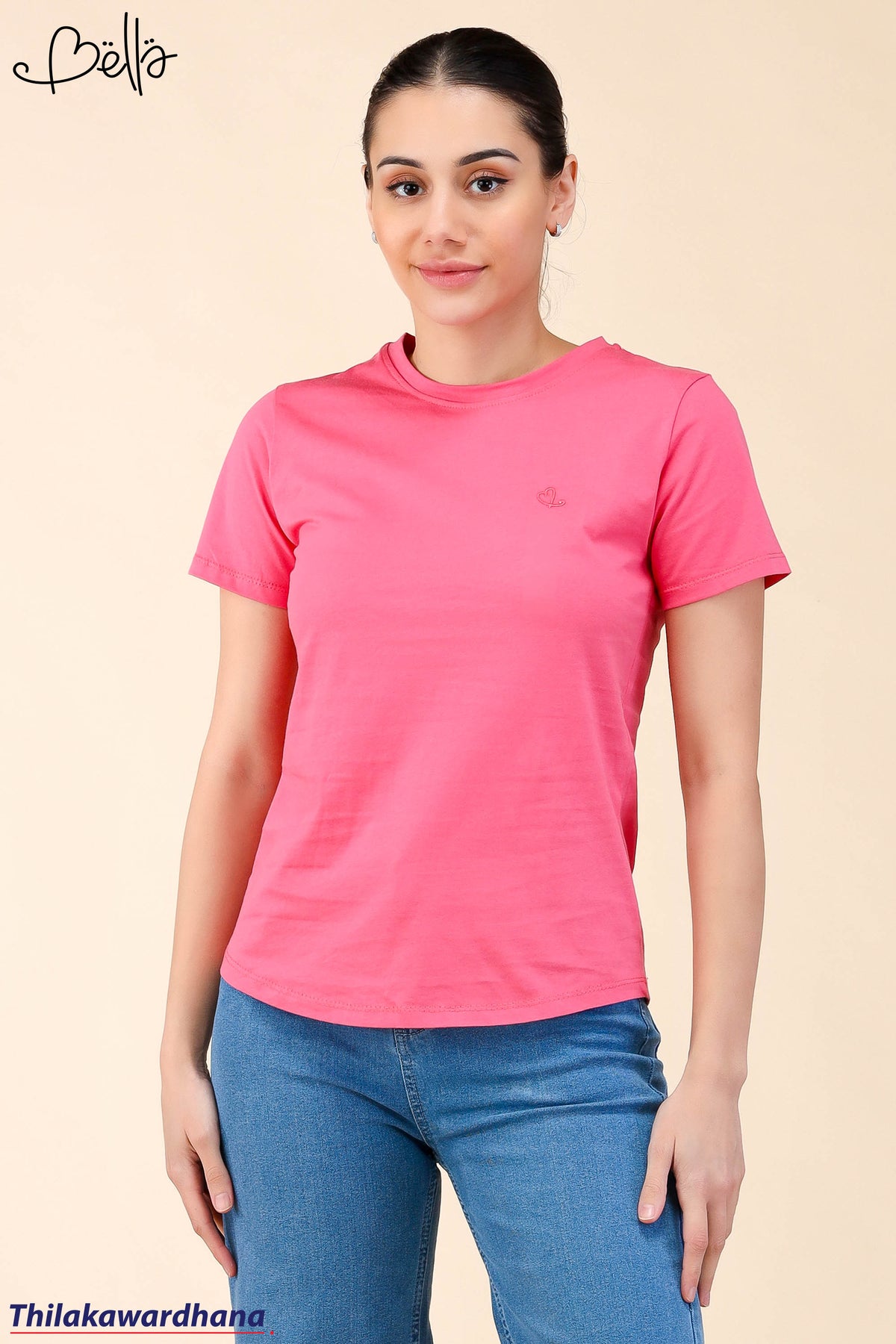 Bella Crew Neck Basic T Shirt