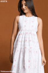 Aura Embroidered Cutlone Dress