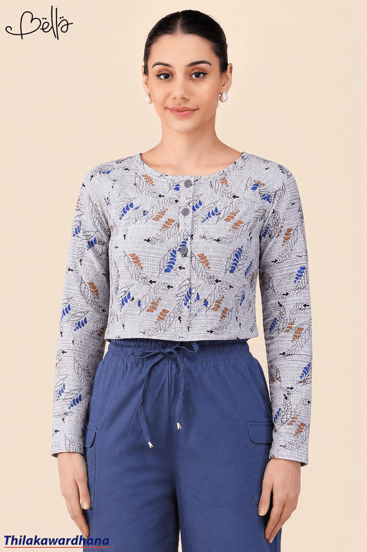 Bella Bella Fern Print Crop Top