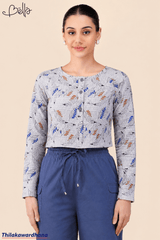Bella Bella Fern Print Crop Top